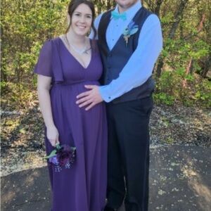 Bridesmaid Maternity Dress Azazie Plum